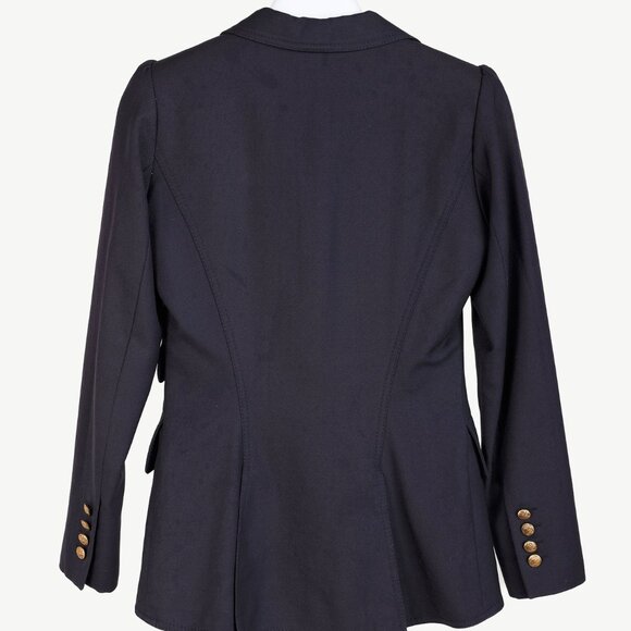 Smythe Navy Wool Twill Equestrian Blazer - Picture 2 of 8